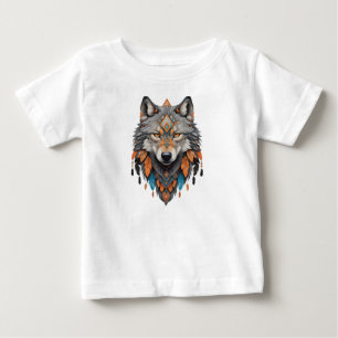 wolf'sYellowstone National Park Wolf Mountains Vin Baby T-Shirt