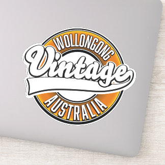 Wollongong australia vintage style logo.