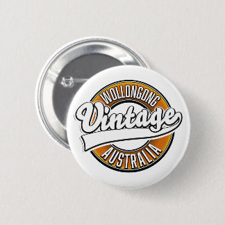 Wollongong australia vintage style logo. 2 inch round button