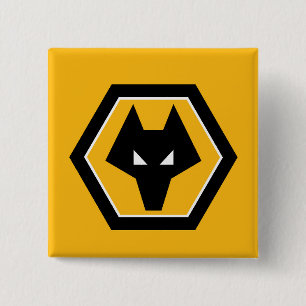 Wolverhampton Wanderers Football Club wolf's head 2 Inch Square Button