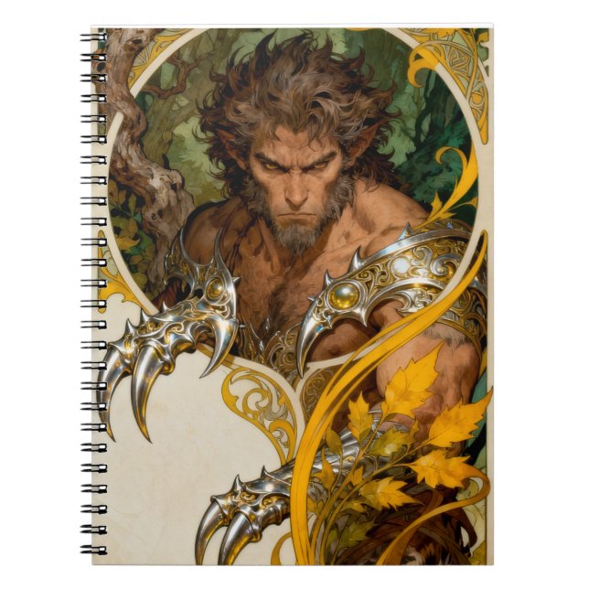 Wolverine Art Nouveau Notebook (Front)