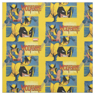 Wolverine Character Panel Graphic Fabric