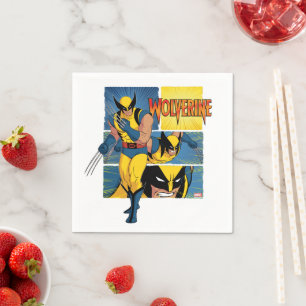 Wolverine Character Panel Graphic Napkin