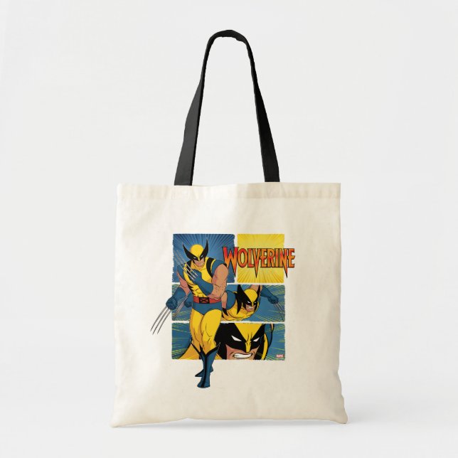 Wolverine Character Panel Graphic Tote Bag (Front)