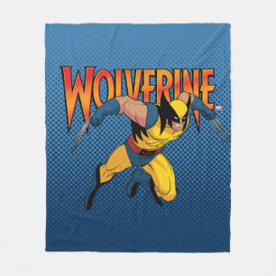 Wolverine Character Pose Fleece Blanket