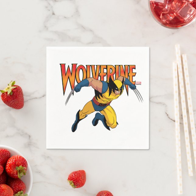 Wolverine Character Pose Napkin (Insitu)