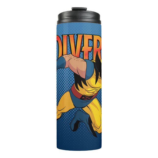 Wolverine Character Pose Thermal Tumbler (Front)