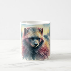 Wolverine in the Wilderness 130924AREF107 - Waterc Coffee Mug