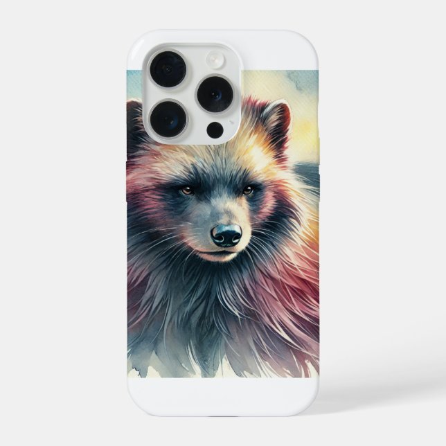Wolverine in the Wilderness 130924AREF107 - Waterc iPhone Case (Back)