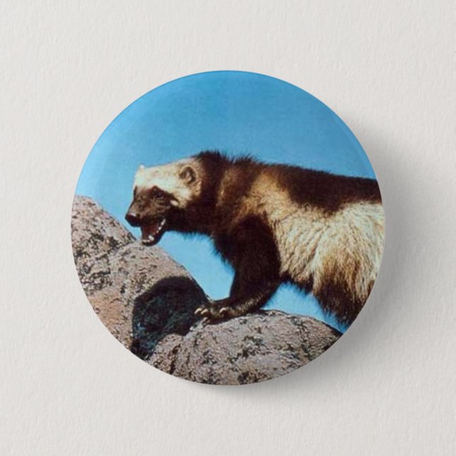 wolverine pin!! 2 inch round button (Front)