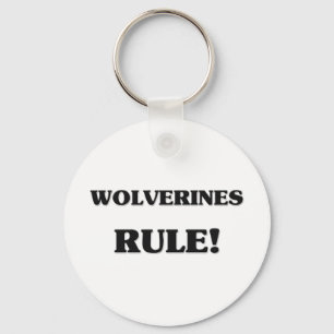 Wolverines Rule Keychain