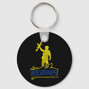 Wolverines Support Ukraine Keychain
