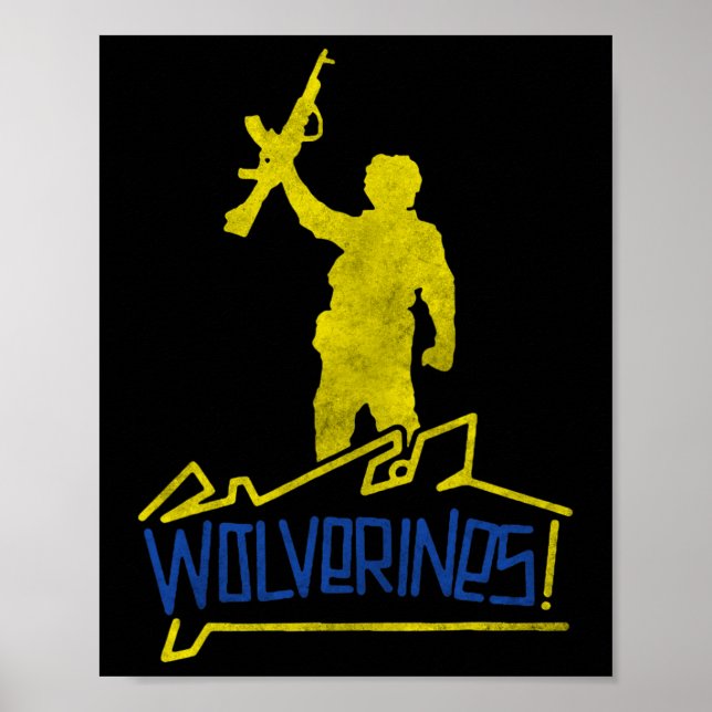 Wolverines Support Ukraine  Poster (Front)