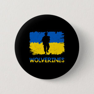 Wolverines Support Ukraine Support Ukraine Stand W 2 Inch Round Button