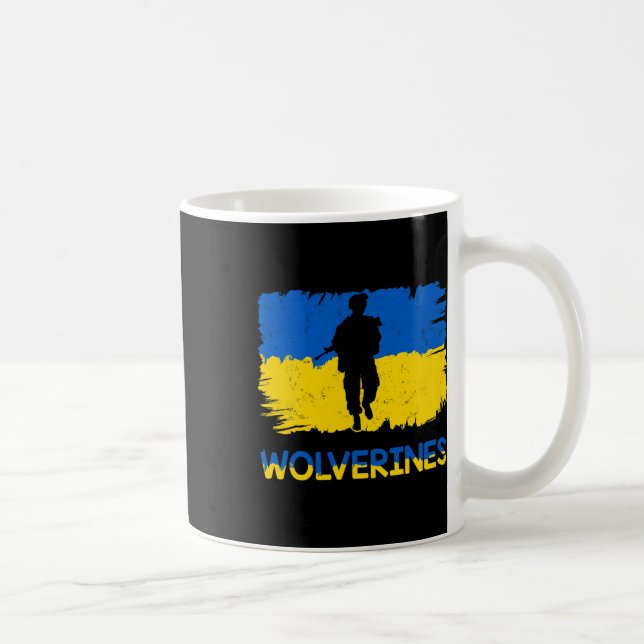 Wolverines Support Ukraine Support Ukraine Stand W Coffee Mug (Right)