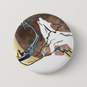 wolves 2 inch round button