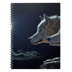 Wolves and the fool moon notebook