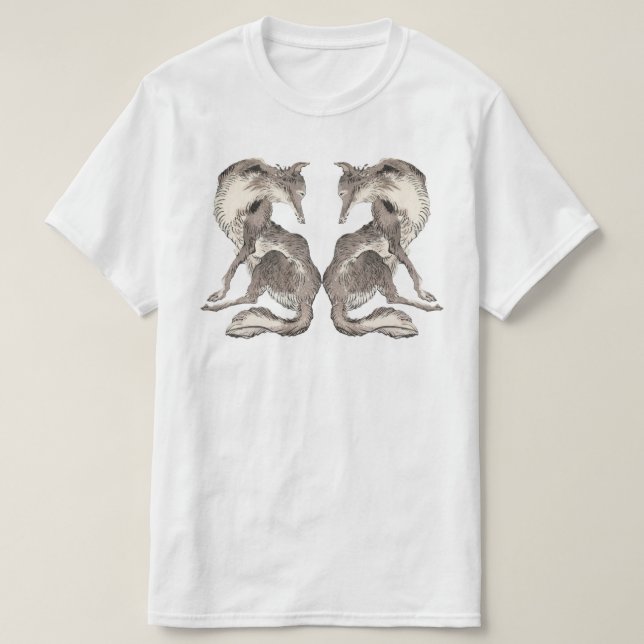 Wolves Art Graphic T-Shirt (Design Front)