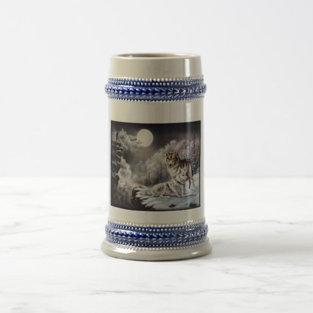 wolves beer stein (Center)
