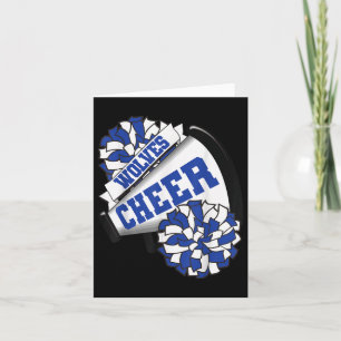 Wolves Cheer Back To School Cheerleading Spirit B Card