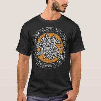 Wolves Don't Lose Sleep Fenrir Celtic Art Viking T T-Shirt