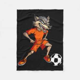 Wolves Football Footballer Wolf Fleece Blanket