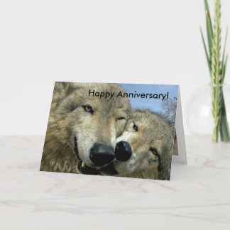 Wolves - Happy Anniversary - For partner Card