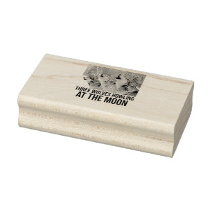 Wolves Howling (2) Rubber Stamp