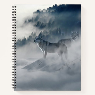 Wolves in a Winter Landscape Notebook