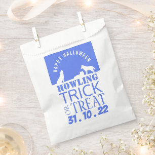 Wolves in Snow, Happy Halloween Favour Bag