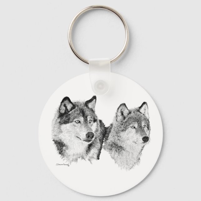 Wolves Keychain (Front)