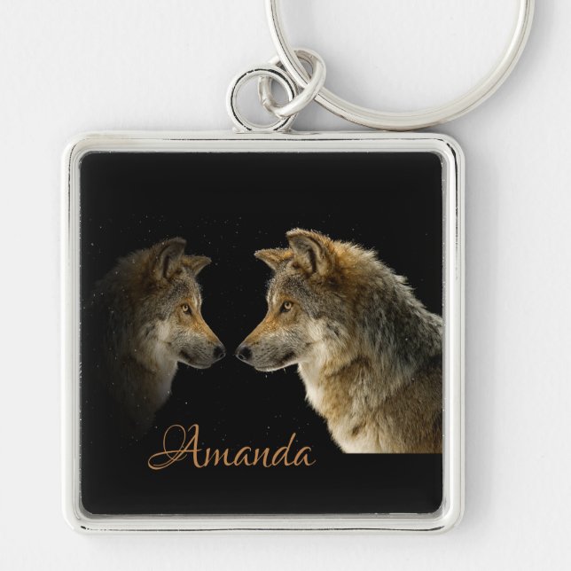Wolves Keychain (Front)