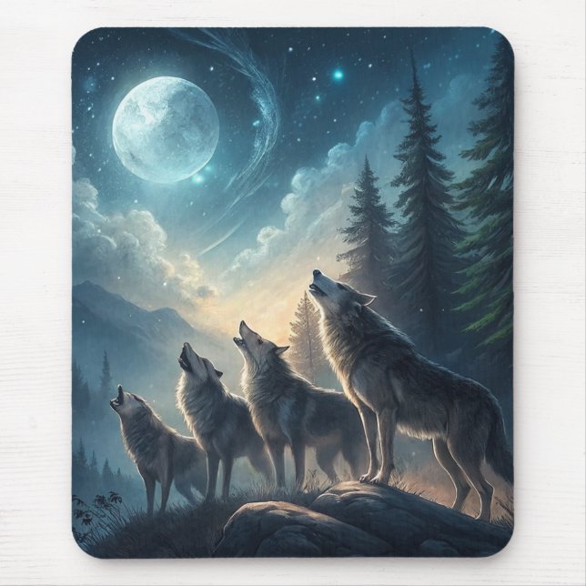 Wolves Mouse Pad (Front)