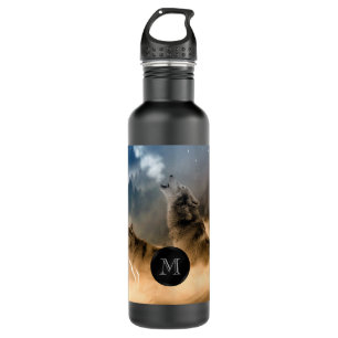 Wolves Photo Monogram 710 Ml Water Bottle