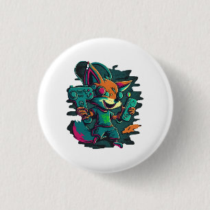 Wolves play games 1 inch round button