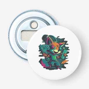 Wolves play games bottle opener