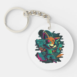 Wolves play games keychain