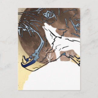 wolves postcard