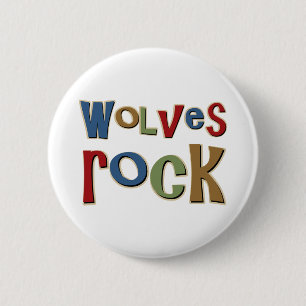 Wolves Rock 2 Inch Round Button