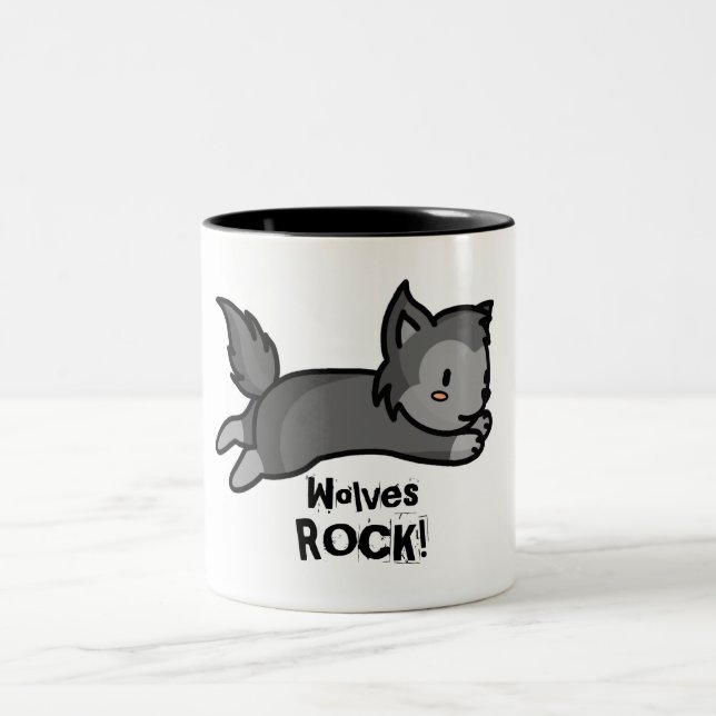 Wolves ROCK! Mug (Center)