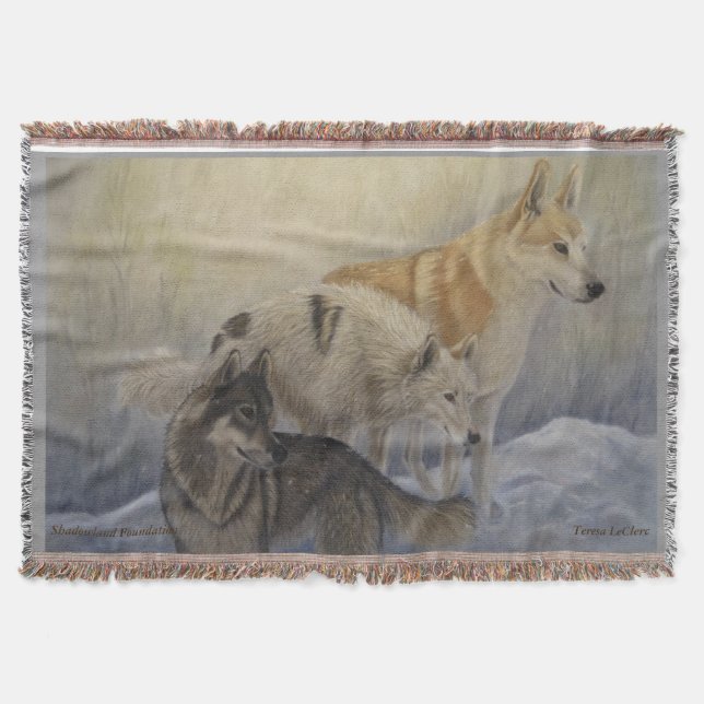 Wolves Throw Blanket (Front)