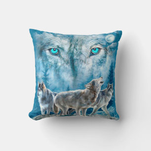 Wolves Throw Pillow