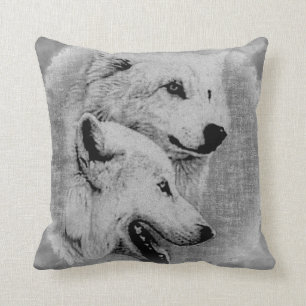 Wolves Throw Pillow