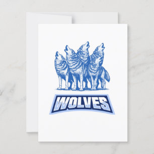 Wolves Throw Pillow  Postcard