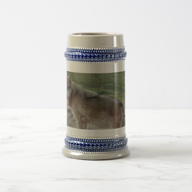 Wolves Wolf Stien Beer Stein (Center)