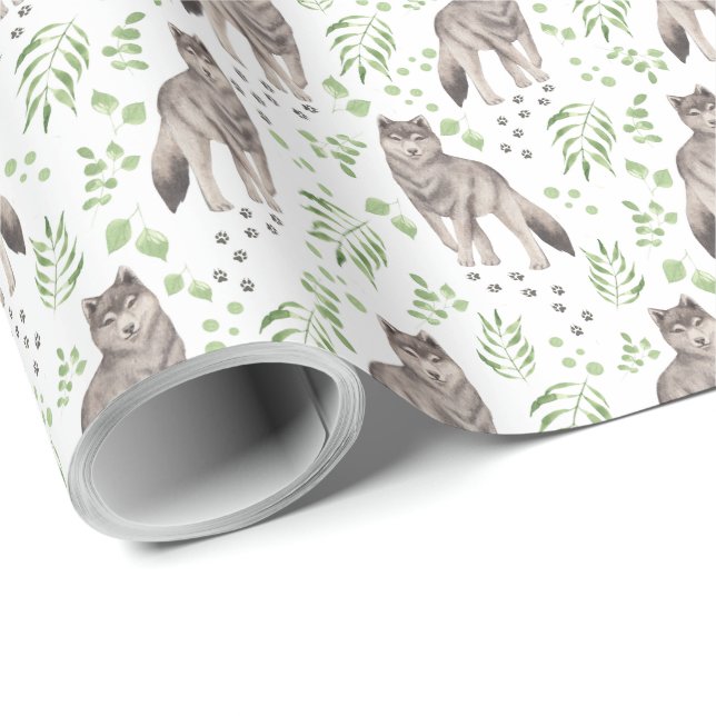 Wolves Wrapping Paper (Roll Corner)