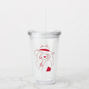 Woman Acrylic Tumbler