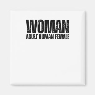Woman - Adult Human Female Definition Grunge Font Magnet
