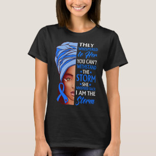Woman Afro I Am The Storm Hydrocephalus Awareness T-Shirt