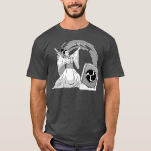 Woman aiko Drummer Mitsudomoe  Illustration  T-Shirt